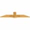 Ekena Millwork Eugene Rough Sawn Timber Gable Bracket, Western Red Cedar, 60"W x 15"H x 2"D x 6"F, 6/12 Pitch GBW060X15X0206EUG00RWR - alternate 4